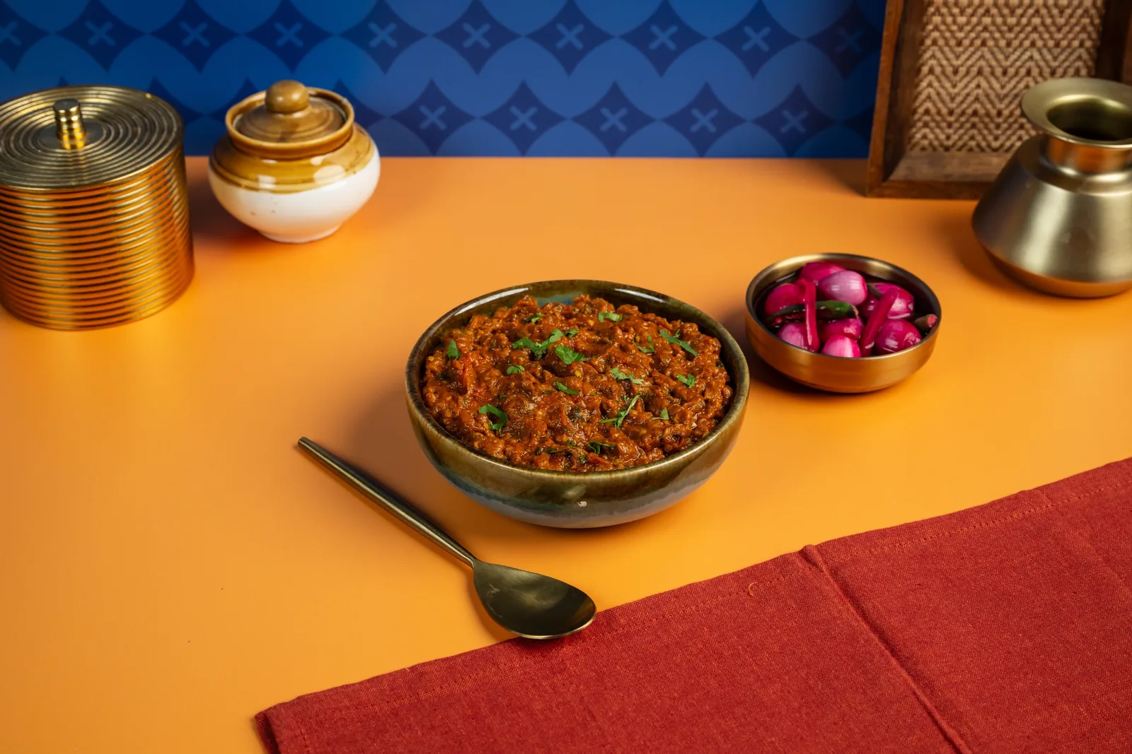 Mutton keema masala in a spiced gravy